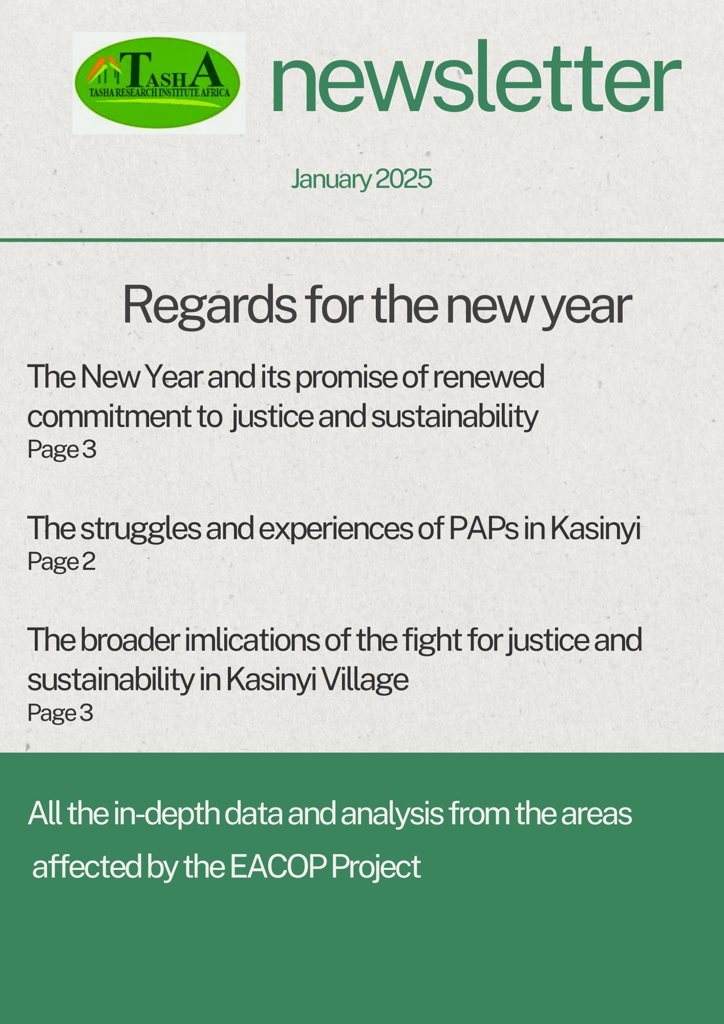 January 2025 Newsletter